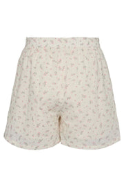 Sara Shorts | Creme Pink Flower | Shorts fra Liberté