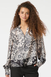 Massima Deco Paisley Blouse | Creme | Bluse fra Neo Noir