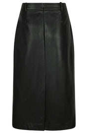 Nettie Faux Leather Skirt | Black | Nederdel fra Neo Noir