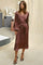 Rimini Heavy Sateen Dress | Dark Rose | Kjole fra Neo Noir
