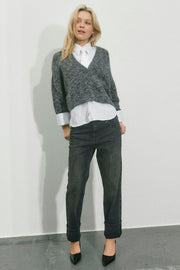 Ayen Stripe Shirt | White | Skjorte fra Mos Mosh