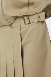 Prisilla Twill Skirt | Taupe | Nederdel fra Neo Noir