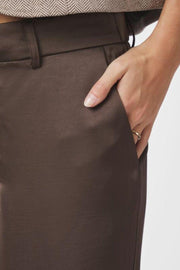 Emmett Heavy Sateen Pants | Dark Brown | Bukser fra Neo Noir