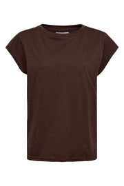 Ulla Tshirt | Dark Brown | T-shirt fra Liberté