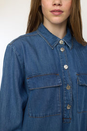 Erin Dress | Medium Blue Denim Wash | Kjole fra Soft Rebels