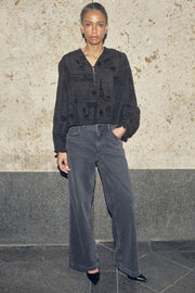 Tazzin Tale Light Blouse | Black | Bluse fra Mos Mosh