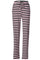 Natalia Straight Pants | Black Bubblegum White Stripe