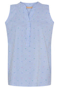 Solvej Top 6287 | Himmelblauer Druck 2 | Oberteil von Marta du Chateau