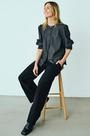 Aby Shirt 206351 | Black Denim | Shirt fra Freequent