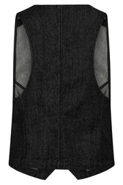 Jean Waistcoat 204975 | Washed Black | Vest fra Copenhagen Muse