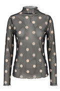 Soft Polka Mesh | Black | Mesh fra Avery