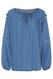 Marta Blouse 68716 | Medium Blue | Bluse fra Marta du Chateau