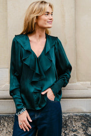 Sandie Sateen Blouse | Bluse fra Neo Noir