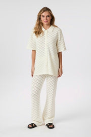 Sette Crochet Blouse | Off White | Strik fra Neo Noir