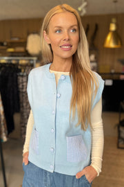 Pocket Vest | Blå | Vest fra Atelier C