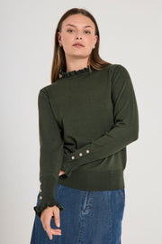 Katie Pullover 205095 | Kombu Green | Strik fra Freequent