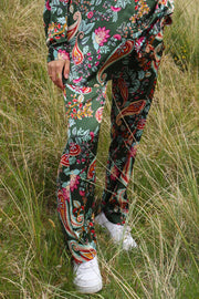 Mida Pants | Bottlegreen Paisley | Bukser fra Liberté