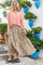 Luna Maxi Frill Skirt | Blue Zebra | Nederdel fra Black Colour