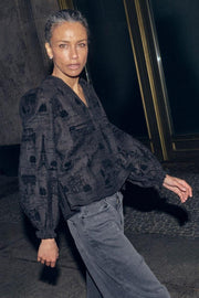 Tazzin Tale Light Blouse | Black | Bluse fra Mos Mosh