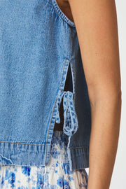 Svetlana D Top | Light Blue | Bluse fra Neo Noir