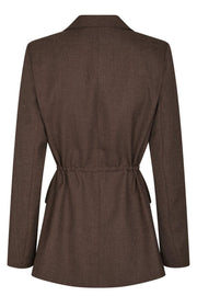 Jemmie Melange Blazer | Brown Melange | Blazers fra Neo Noir