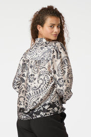 Massima Deco Paisley Blouse | Creme | Bluse fra Neo Noir