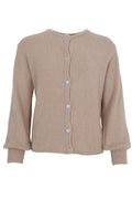 Bella Knit Cardigan | Latte | Strik fra Black Colour – nedsat