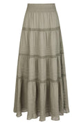Felicia S Voile Skirt | Smoke Green | Nederdel fra Neo Noir