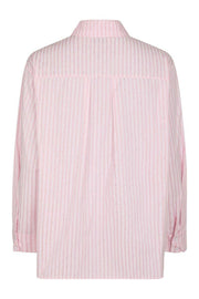 Dalma Soft Stripe Stone Shirt | Pink | Bluse fra Neo Noir