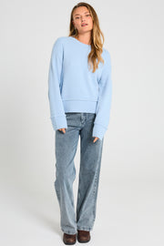 Mulle Pullover 204036 | Chambray Blue Melange | Strik fra Freequent