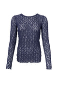 Cecily Lace Blouse 41288 | Navy | Black Colour