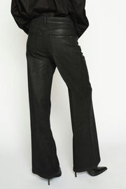 Dara Coated PantRegular | Black | Bukser fra Mos Mosh