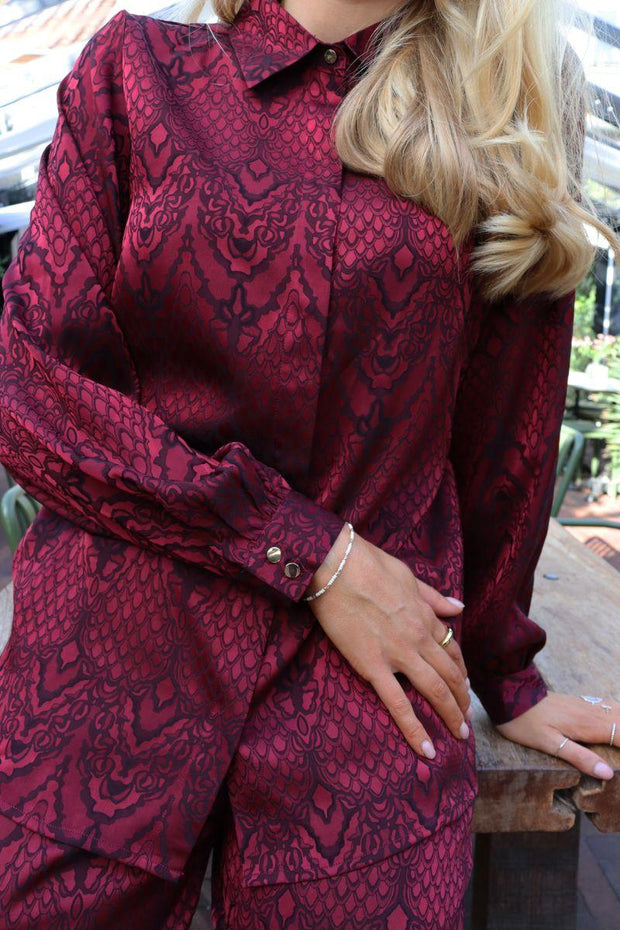 Lala Ls Shirt | Bordeaux | Bluse fra Liberté