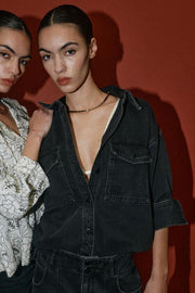 HNice Drapy Shirt  | Black | Skjorte fra HEYANNO