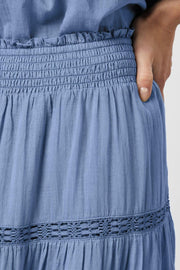 Felicia S Voile Skirt | Smoke Blue | Nederdel fra Neo Noir