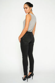Naomi Salute Jeans Regular | Black | Jeans fra Mos Mosh