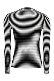 SRFenja Stripe O-neck Top SR124-303 | Black | T-shirt fra Soft Rebels