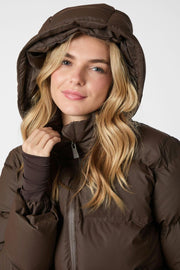 Fox C Puffer Jacket | Dark Brown | Jakke fra Neo Noir