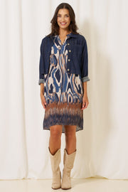 Evita Dress | Blue | Kjole fra Marta du Chateau