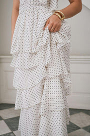 Marli Dot Dress | White | Kjole fra Neo Noir