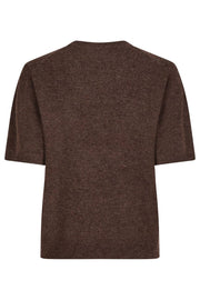 Missy Knit Tee | Brown Melange | T-Shirt fra Neo Noir