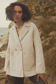 Elia wool coat 54308 | Beach Sand | Frakker fra Gustav