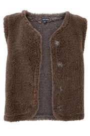 Teddy Vest | Taupe | Vest fra Black Colour