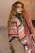 Casey Multi Striped Cardigan | Soft Coral | Strik fra Black Colour