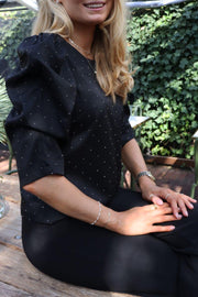 Winnie Blouse | Black Diamond | Bluse fra Liberté