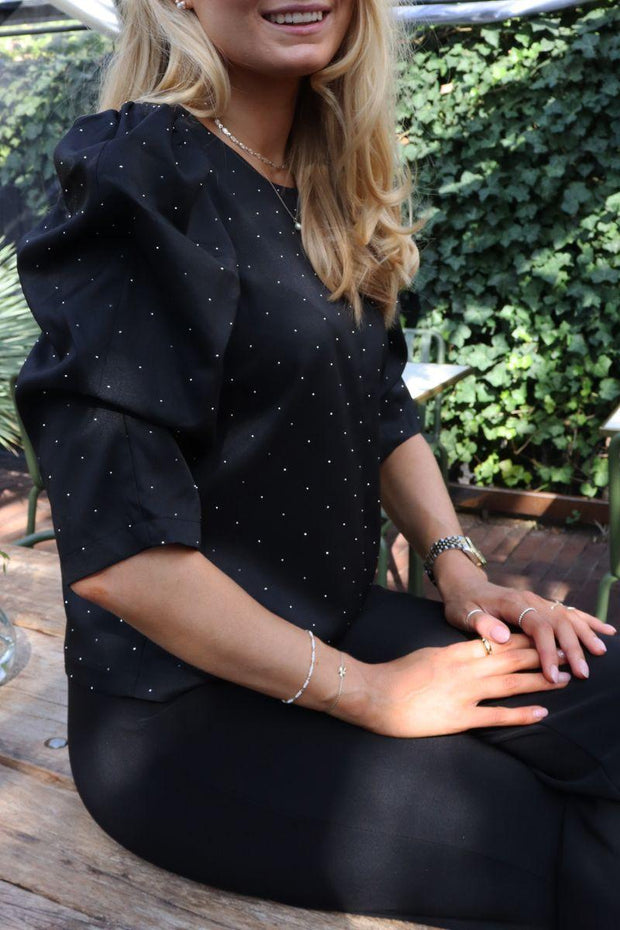 Winnie Blouse | Black Diamond | Bluse fra Liberté