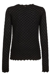 Thaz Relena Lux Knit  | Black | Strik fra Mos Mosh