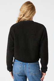 Limo Fluffy Knit Cardigan | Black | Cardigan fra Neo Noir