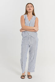 Lavisco Pants 205915 | Brilliant White W Deep Ultrama | Bukser fra Freequent