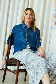 Milo Shirt 206340 | Medium Blue Denim | Skjorte fra Freequent